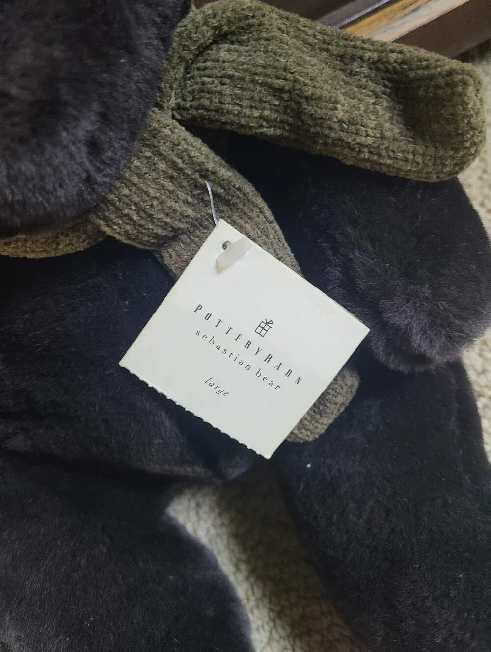 NWT & RARE Pottery Barn Sebastian Plush Bear